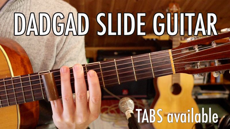 Atmospheric Slide Guitar in DADGAD Tuning (A somber conclusion) TABS / SHEET MUSIC