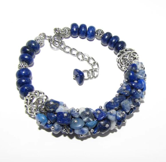 Blue stones bracelet