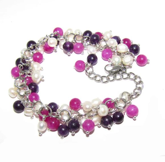 Bracelet stones and river pearls