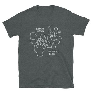 "Graphic Design for God's Glory" | Softstyle Tee (Dark)