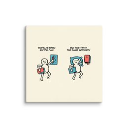 &quot;Work x Rest&quot; | Mini Canvas Print