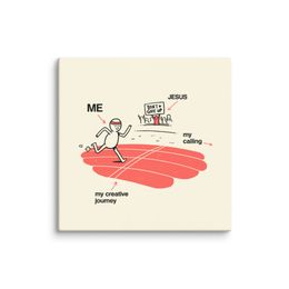 &quot;Run The Race&quot; | Mini Canvas Print