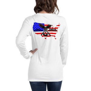 USMC Veteran Stranger Once, Brothers Forever L Sleeve T Shirt