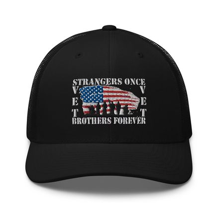 &quot;Stranger Once, Brothers Forever&quot;  black Hat second design