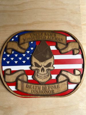 Uncle Sam&#x27;s Misguided Airman Outline ***DIGITAL FILE ONLY***