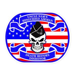 Uncle Sam&#x27;s Misguided Airman Sticker