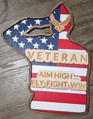 US Air Force Saluting Outline ***DIGITAL FILE ONLY***