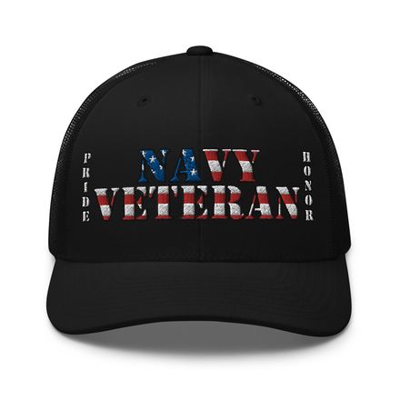 &quot;Navy Veteran&quot; Hat dark