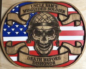 Uncle Sam&#x27;s Misguided Soldier Outline ***DIGITAL FILE ONLY***