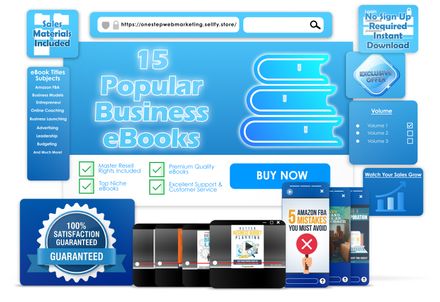 15 Popular Business eBooks With Master Resell Rights Volume 1