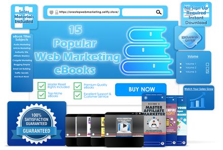 15 Popular Web Marketing eBooks With Master Resell Rights Volume 3