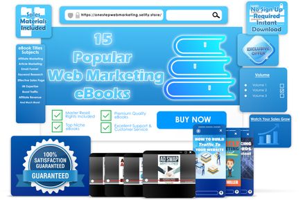 15 Popular Web Marketing eBooks With Master Resell Rights Volume 2