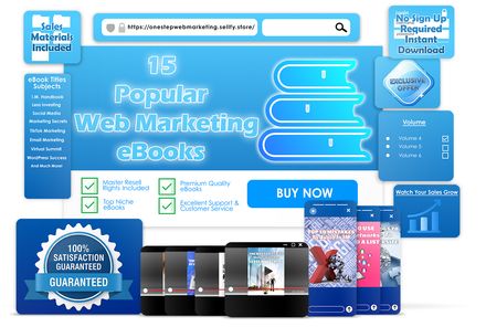 15 Popular Web Marketing eBooks With Master Resell Rights Volume 4