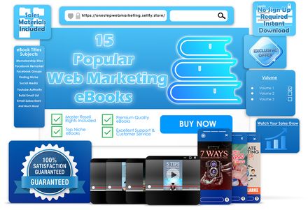 15 Popular Web Marketing eBooks With Master Resell Rights Volume 1