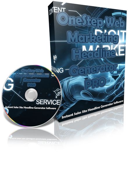 OneStep Web Marketing Headline Generator PRO Software With Master Resell Rights