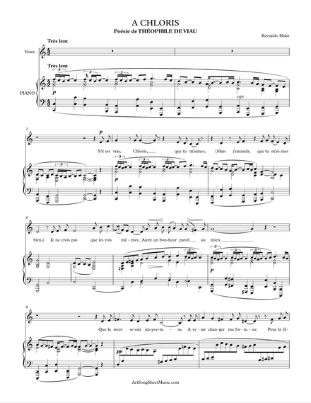 A Chloris PDF - Hahn - C major