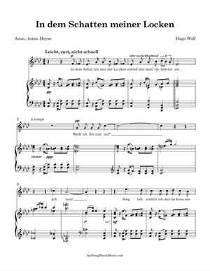 In dem Schatten meiner Locken - Wolf - Ab major