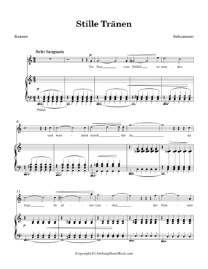 Stille Tränen - Schumann - C major