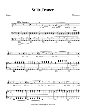 Stille Tränen - Schumann - Ab major