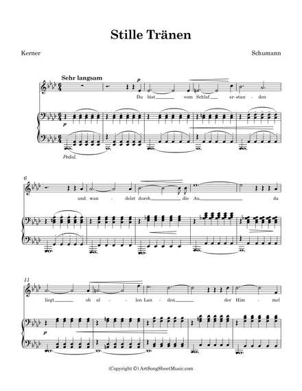 Stille Tränen - Schumann - Ab major