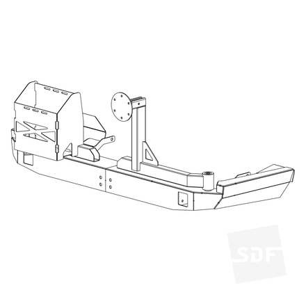 80 Series Rear Bar Flat Pack Weld-Together Kit