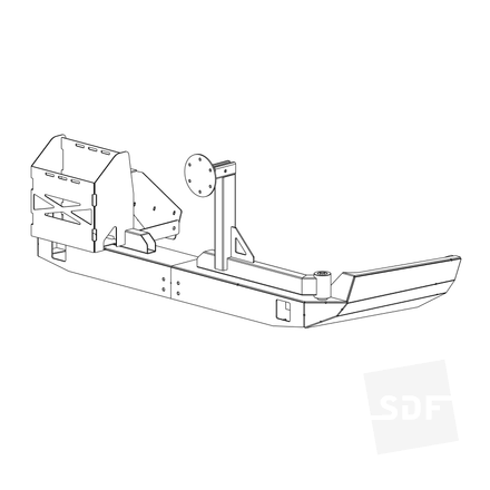 105 Series Rear Bar Flat Pack Weld-Together Kit