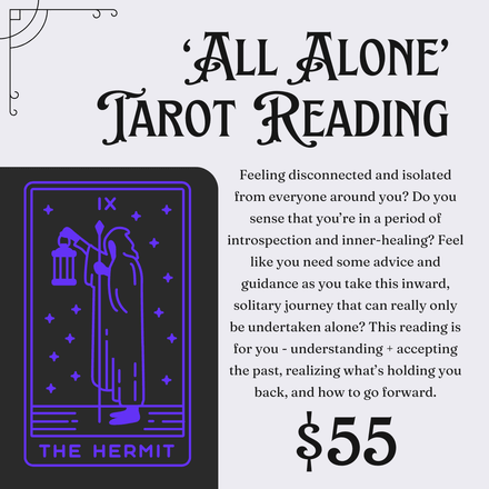&#x27;All Alone&#x27; Digital Tarot Reading