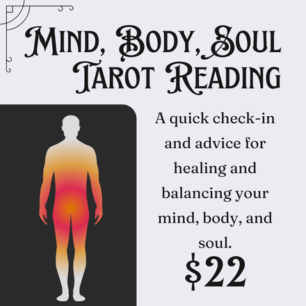Mind, Body, Soul Digital Tarot Reading