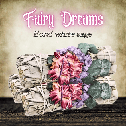 Fairy Dreams Floral White Sage Smudge Stick