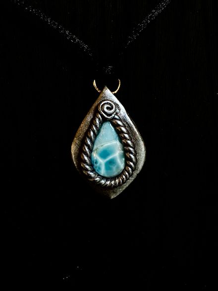 Larimar Pendant Necklace