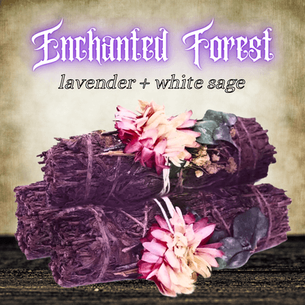 Enchanted Forest Lavender White Sage Smudge Stick