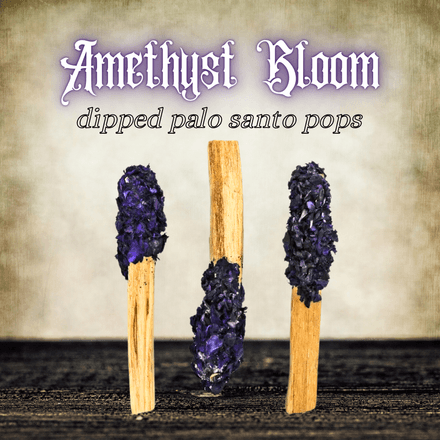 Amethyst Bloom Dipped Palo Santo Pops