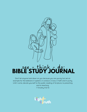 See Think Do Bible Study Journal | Printable Faith Workbook