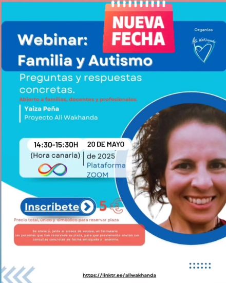 WEBINAR 20 DE MAYO: FAMILIA Y AUTISMO.