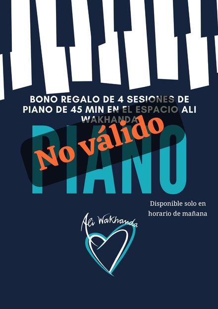 BONO REGALO INICIACIÓN CLASES PIANO