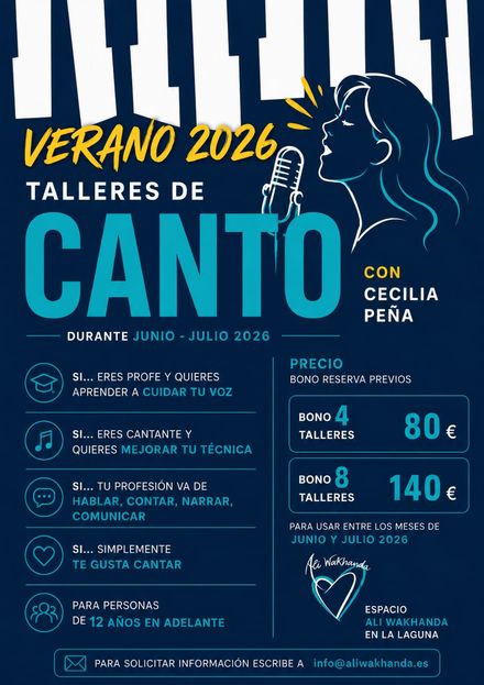 CANTO Y VOZ – VERANO 2026