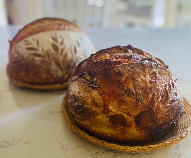 Rosemary Garlic Cheese sourdough bread