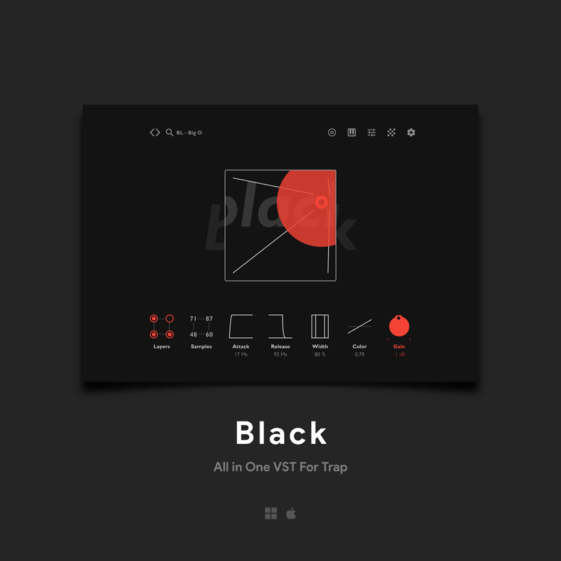 BLACK – Trap VST Plugin | Hard 808s, Dark Melodies & Drill Heat