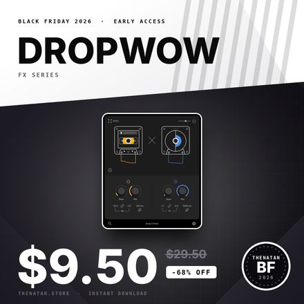 DropWow Fx Plugin - Generate interesting LoFi imperfections with random pitch and volume dropouts