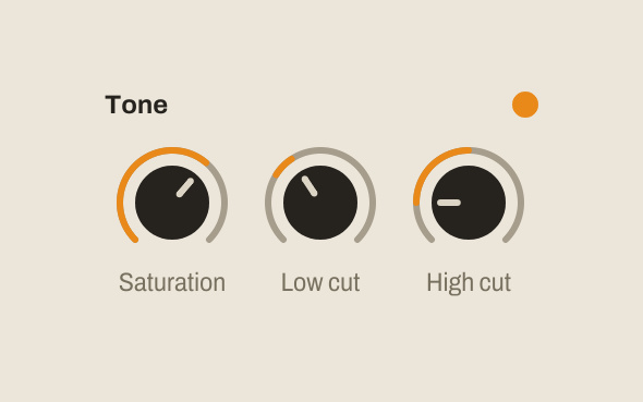 DIAL tone - saturation, low cut, high cut