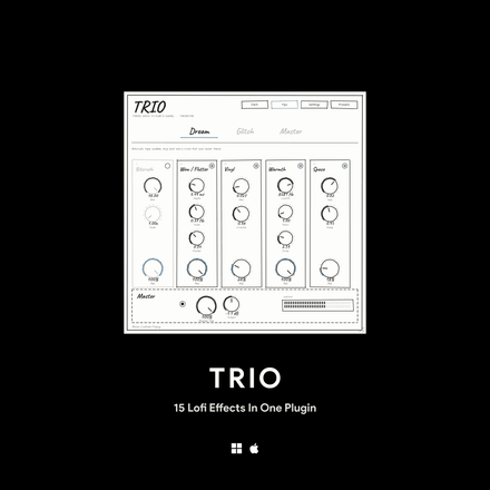 TRIO - 15 Lofi Effects In One Plugin