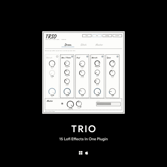 TRIO - 15 Lofi Effects In One Plugin