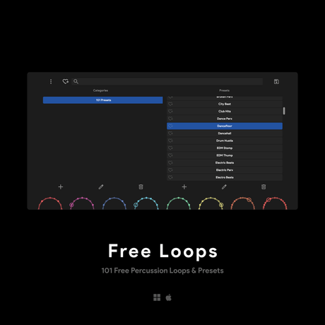 101 FREE Percussion Loops &amp; Presets - EDM and ELECTRO