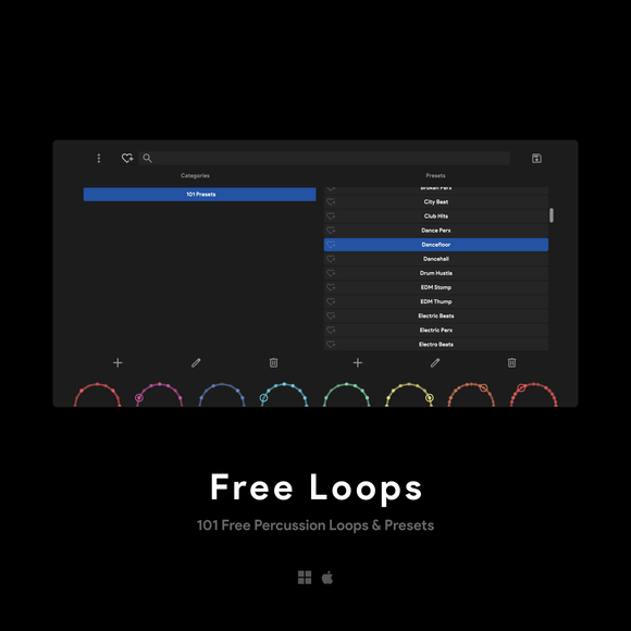 101 FREE Percussion Loops &amp; Presets - EDM and ELECTRO