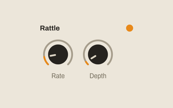 DIAL speaker rattle - rate and depth, animated speaker grille