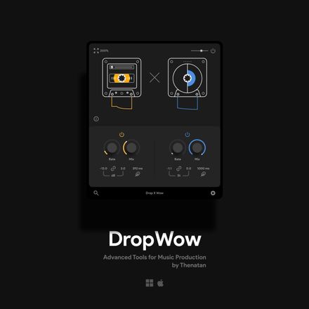 DropWow Fx Plugin - Generate interesting LoFi imperfections with random pitch and volume dropouts