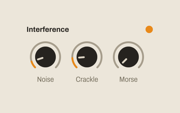 DIAL interference - noise, crackle, morse