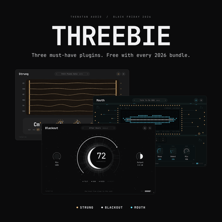Threebie Plugins Bundle: Strung, Blackout and Mouth