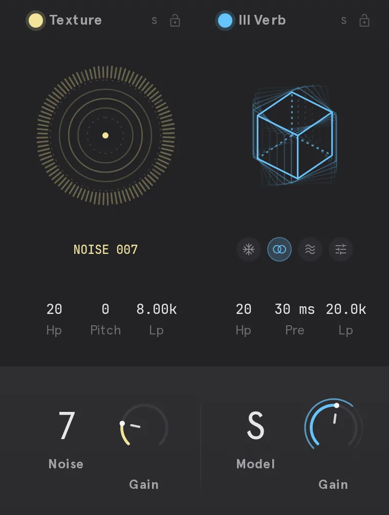 VYBZ 2 Texture and III Verb, cycling Space, Plate, Dream and IR models