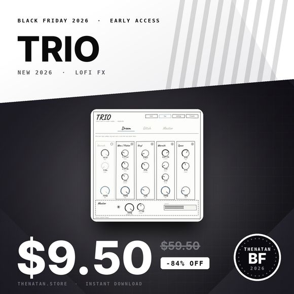 TRIO - 15 Lofi Effects In One Plugin